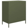 vidaXL Komoda olivovozelená 68x39x73,5 cm oceľ valcovaná za studena