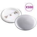 vidaXL Stroj na výrobu odznakov s 500 ks dielov 37 mm otočná raznica