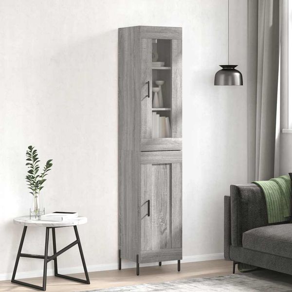 vidaXL Vysoká skrinka dub sonoma 34,5x34x180 cm spracované drevo