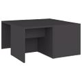 vidaXL Konferenčné stolíky 4 ks, sivé 33x33x33 cm, kompozitné drevo
