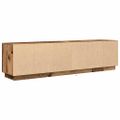 vidaXL TV skrinka s LED svetlami staré drevo 193,5x41x50 cm