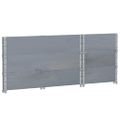vidaXL Paletové ohrádky 3 ks sivé 100x50 cm borovicový masív