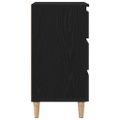 vidaXL Nočný stolík Čierny dub 40 x 35 x 69 cm Kompozitné drevo