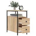 vidaXL Nočné stolíky 2 ks dub sonoma 30x60x60 cm kompozitné drevo