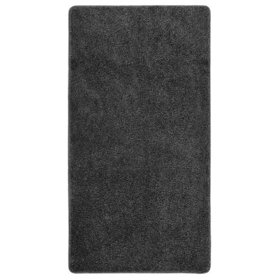 vidaXL Chlpatý koberec tmavosivý 80x150 cm protišmykový
