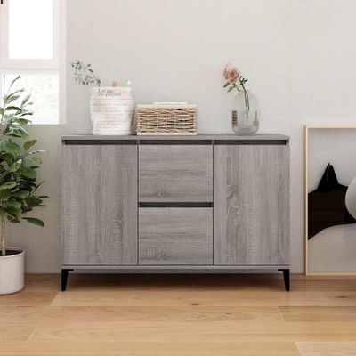 vidaXL Komoda sivý dub sonoma 102x35x70 cm spracované drevo