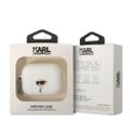 Púzdro Karl Lagerfeld pre Airpods Pro 2 KLAP2RUNIKH biela 3D Silikón NFT Karl