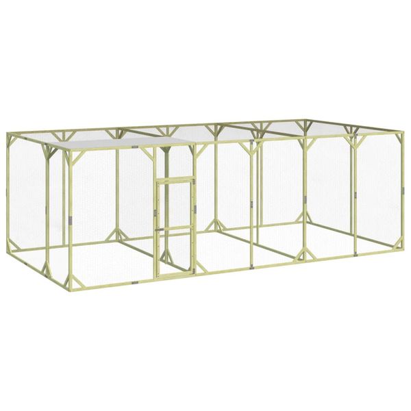 vidaXL Kurník 600x300x200 cm impregnovaná masívna borovica