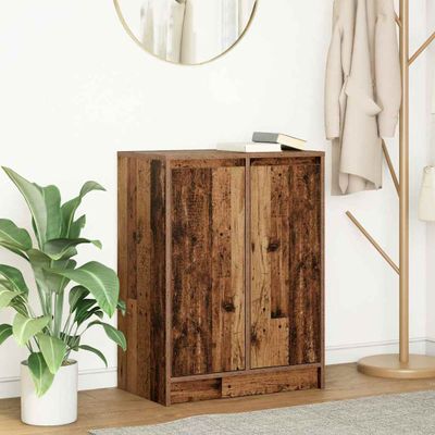 vidaXL Komoda staré drevo 57x34x76 cm kompozitné drevo