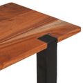 vidaXL Konzolový stôl s poličkou Hnedá a čierna 110 x 30 x 75 cm