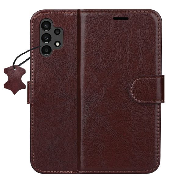 Puzdro Smart Luxe kožené pre Samsung Galaxy A13 4G hnedá