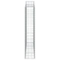 vidaXL Oblúkový gabionový kôš 200x30x160/180 cm pozinkované železo