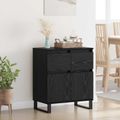 vidaXL Servírovacia skriňa Čierny dub 60 x 35 x 70 cm