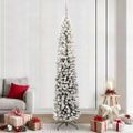vidaXL Umelý vianočný stromček Zelená 240 cm PVC, oceľ a plast