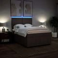 vidaXL Boxspring posteľ s matracom tmavohnedá 160x200 cm látka