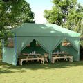 vidaXL Párty stan 292 x 580 x 315 cm Zelená Oxfordská látka
