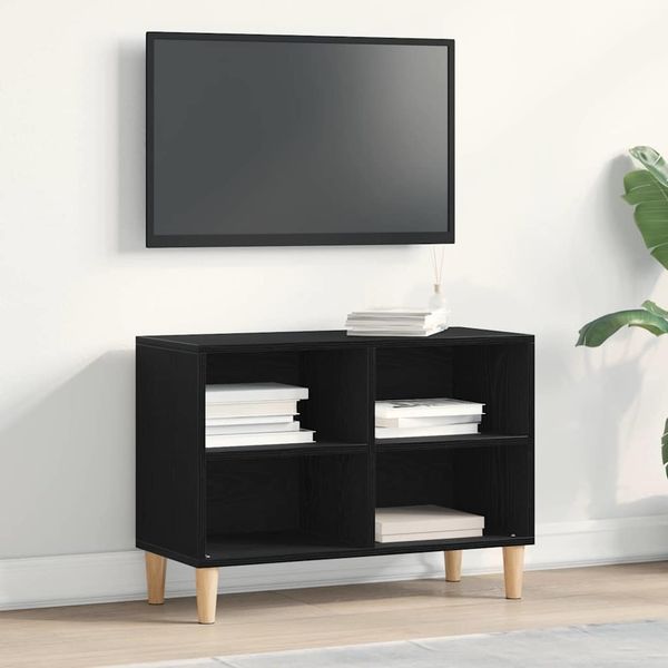 vidaXL TV skrinka Čierny dub 69,5 x 30 x 50 cm Kompozitné drevo