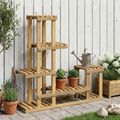 vidaXL Stojan na rastliny Biela 93,5 x 25 x 91,5 cm