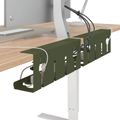 vidaXL Úložný box na káble pod stôl 2 ks Olivovo zelená