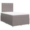 vidaXL Boxspring posteľ s matracom sivohnedý 120x200 cm látka