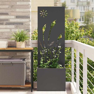 vidaXL Záhradná clona na súkromie Rezací Čierna 50 x 150 cm