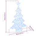 vidaXL Vianočný stromček 100 LED Studená biela 120 cm Akryl