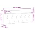 vidaXL Vešiak na stenu Nástenná montáž Dymová dub 100 x 40 x 12 cm