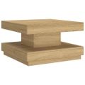 vidaXL Konferenčný stolík svetlohnedý 60x60x35 cm MDF