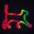 MANTA RGB CAT, LED Neon plexi dekorácia