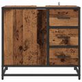 vidaXL Kúpeľňová skriňa Staré drevo 65 x 33 x 60 cm Kompozitné drevo