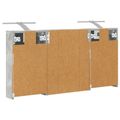 vidaXL Set kabinetov do kúpeľne 3 ks 100 x 10,5 x 50 cm