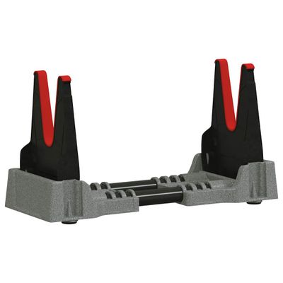vidaXL Strelecká opierka Nastaviteľná Sivá 46 x 14 x 19,5 cm Plast