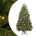vidaXL Umelý Sklápací Vianočný Stromček Zelená 180 cm PVC a oceľ