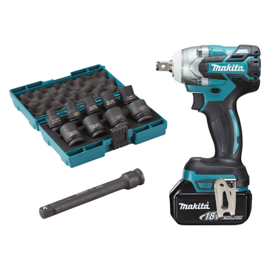 Makita Akú rázový utahovák s príslušenstvom Li-ion LXT 18 V/3,0 Ah