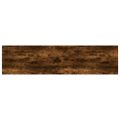 vidaXL Nástenné police 4 ks dymový dub 80x20x1,5 cm kompozitné drevo