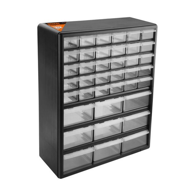 Plastový organizér s 39 zásuvkami