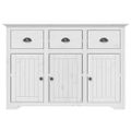 vidaXL Komoda BODO biela 115,5x44x80 cm borovicový masív