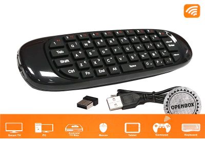 OPENBOX Airmouse bezdrôtové diaľkové ovládanie s klávesnicou QWERTY