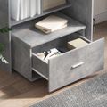 vidaXL Zásuvkový kabinet 55 x 45 x 31 cm Betónová šedá