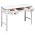 vidaXL Komoda biela 108x45x76 cm masívne drevo paulovnia