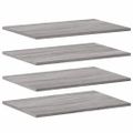 vidaXL Nástenné police 4 ks sivé sonoma 60x40x1,5 cm kompozitné drevo