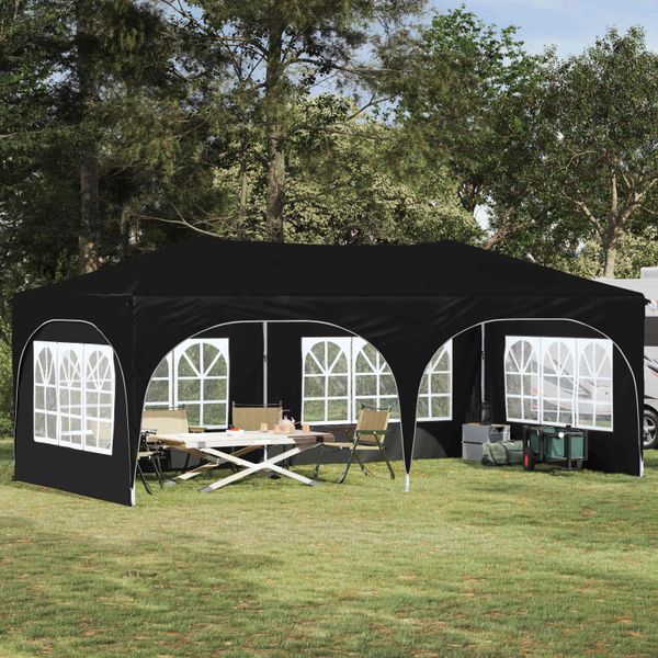 vidaXL Prístrešok na párty 575 x 288 x 245 cm Antracitová