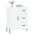 vidaXL Komoda biela 69,5x34x90 cm kompozitné drevo