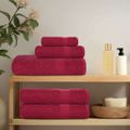 vidaXL Saunové osušky FROGN 4 ks bordové 80x200 cm 360 g/m²