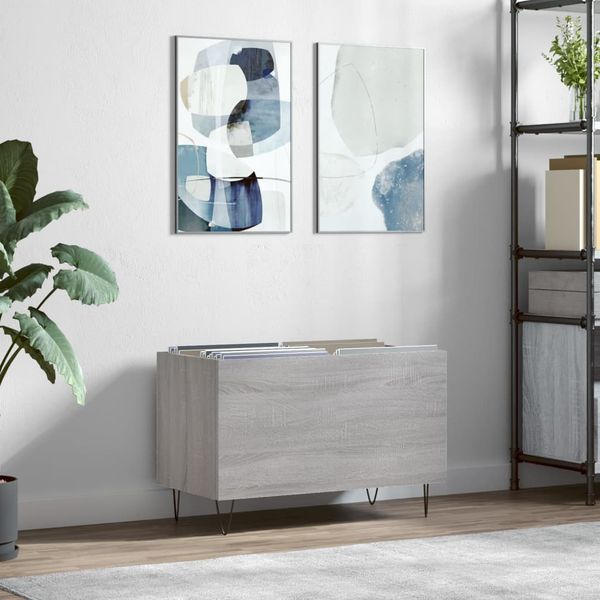 vidaXL Skrinka na platne sivá sonoma 74,5x38x48 cm kompozitné drevo