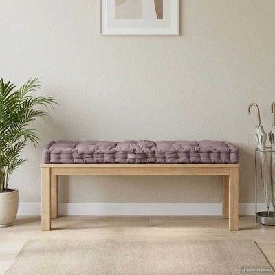 vidaXL Podložka na paletový nábytok 120x40x7 cm, sivohnedá