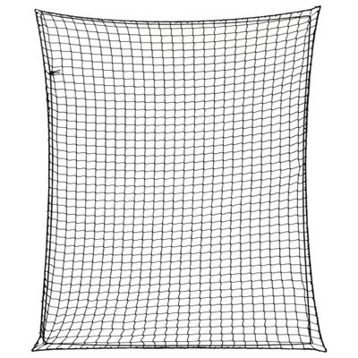 vidaXL Sieť na prívesný vozík s elastickým lanom čierna 3,5x3 m PP