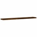 vidaXL Nástenné police 4 ks dymový dub 60x10x1,5 cm kompozitné drevo