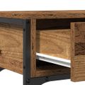 vidaXL Konzolový stôl Staré drevo 100 x 25 x 75 cm Kompozitné drevo