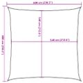vidaXL Slnečná plachta 160 g/m² štvorcová žltá 6x6 m HDPE
